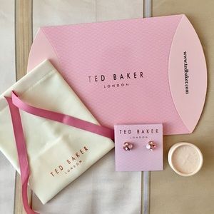 Ted Baker Jewel Cluster Rose Gold Earrings